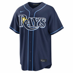Junior Caminero Tampa Bay Rays Nike Road Replica Jersey - Navy - Nike Lifestyle