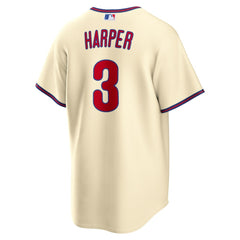 Bryce Harper Philadelphia Phillies Nike Alternate Replica Jersey - Cream - Nike Online