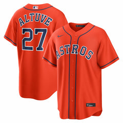 Jose Altuve Houston Astros Nike Alternate Replica Jersey - Orange - Nike Lifestyle