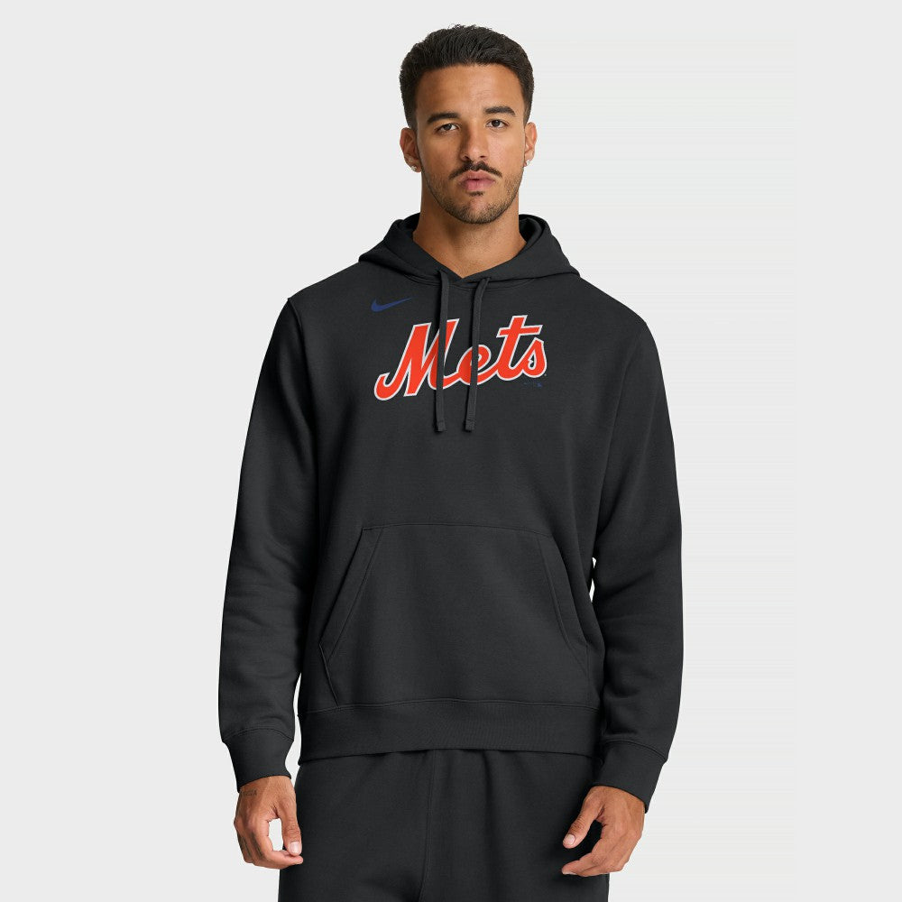 New York Mets Nike Dri-Fit Club Hoodie - Black - Nike Lifestyle