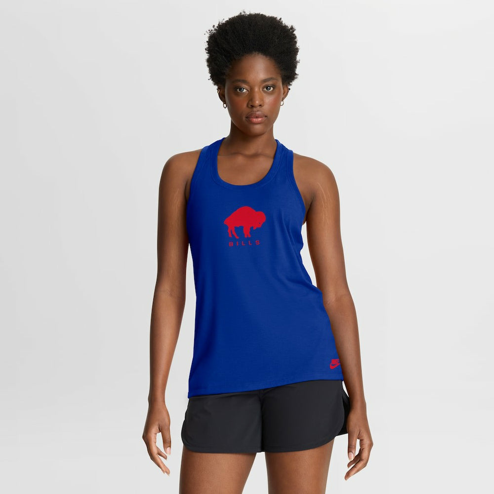 Nike Buffalo Bills Women's Hurry Up Tri-Blend Dri-FIT Tank Top Royal