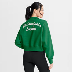 Nike Philadelphia Eagles Women's Phoenix Fleece Quarter-Zip Sweatshirt Kelly Green