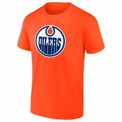 Edmonton Oilers Logo Athletic Essential T-Shirt - Orange - NHL 2001551958