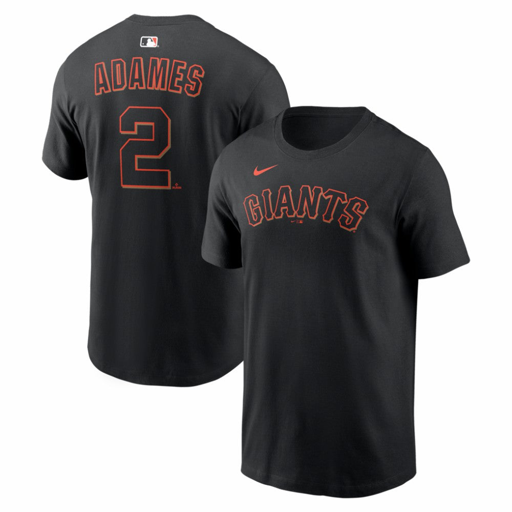Willy Adames San Francisco Giants Nike Home Name & Number T-Shirt - Black - Nike Discount