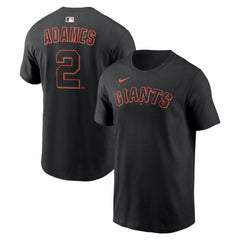 Willy Adames San Francisco Giants Nike Home Name & Number T-Shirt - Black - Nike Discount