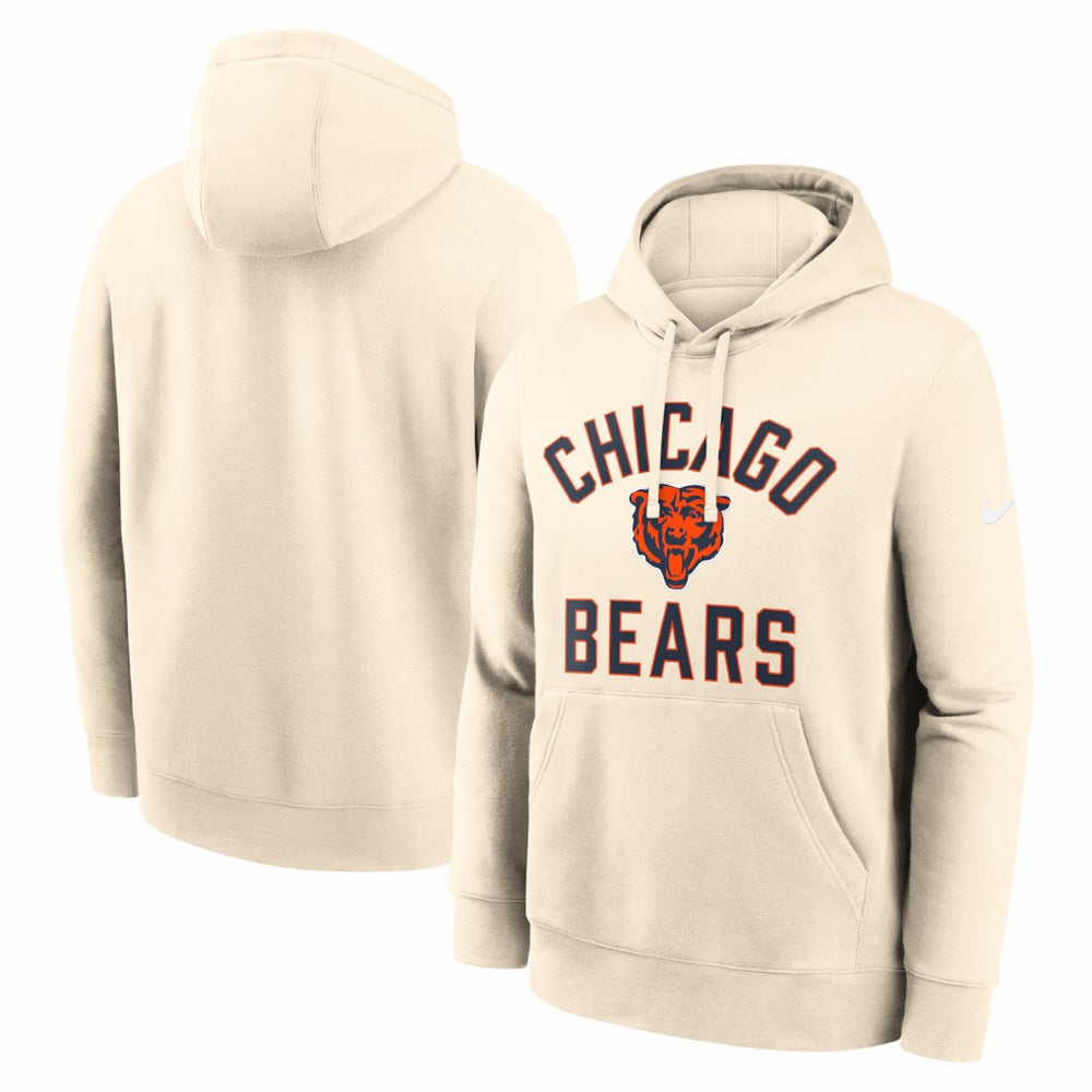 Nike Chicago Bears Club Hoodie Cream