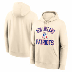 Nike New England Patriots Club Hoodie Natural