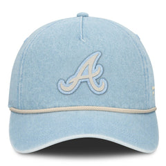 Atlanta Braves Fanatics Women's Roped Adjustable Hat - Denim - Fanatics Lifestyle