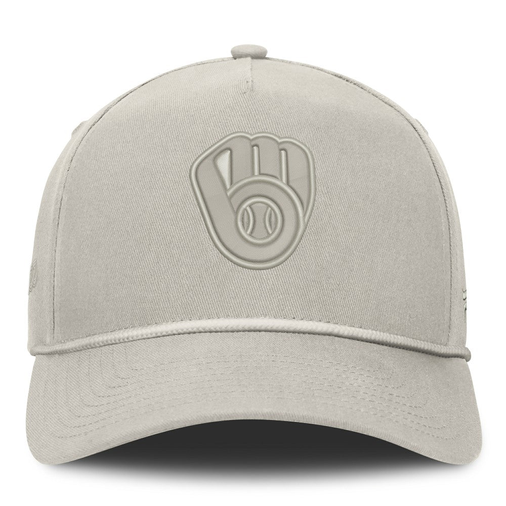Milwaukee Brewers Fanatics Undertone A-Frame Adjustable Hat - Stone - Fanatics Discount