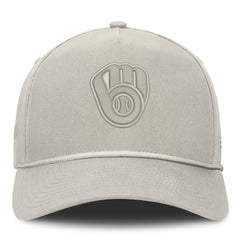 Milwaukee Brewers Fanatics Undertone A-Frame Adjustable Hat - Stone - Fanatics Discount
