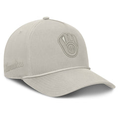 Milwaukee Brewers Fanatics Undertone A-Frame Adjustable Hat - Stone - Fanatics Discount