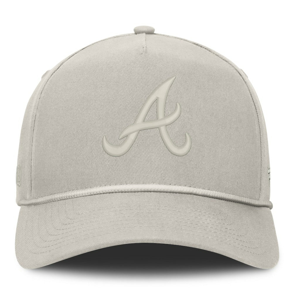 Atlanta Braves Fanatics Undertone A-Frame Adjustable Hat - Stone - Fanatics Lifestyle