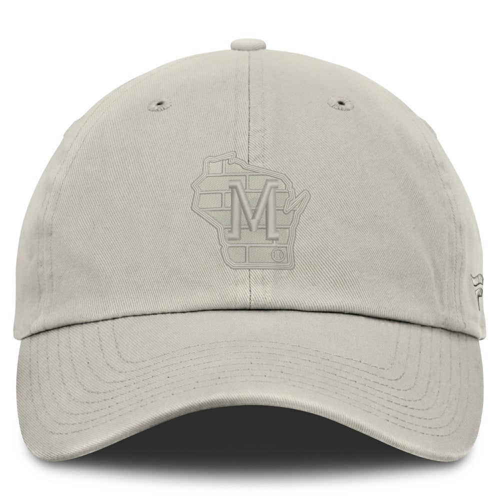 Milwaukee Brewers Fanatics Tinge Adjustable Hat - Stone - Fanatics Discount
