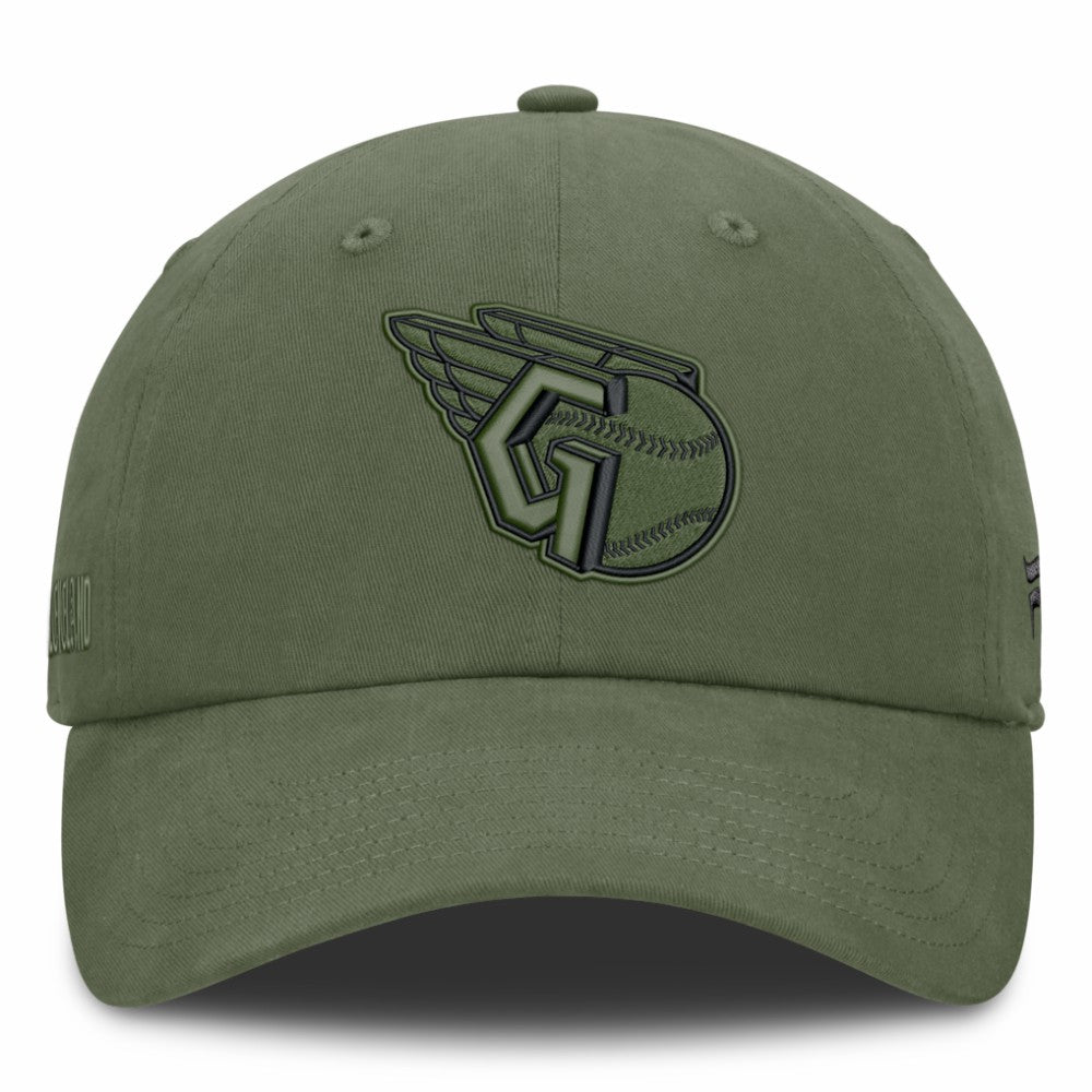 Cleveland Guardians Fanatics Pine Rider Adjustable Hat - Olive - Fanatics on Sale