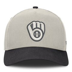 Milwaukee Brewers Fanatics Wonder A-Frame Adjustable Hat - Stone/Graphite - Fanatics Sale