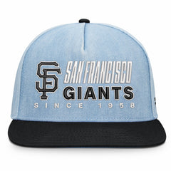 San Francisco Giants Fanatics Twinbill Snapback Hat - Denim - Fanatics on Sale
