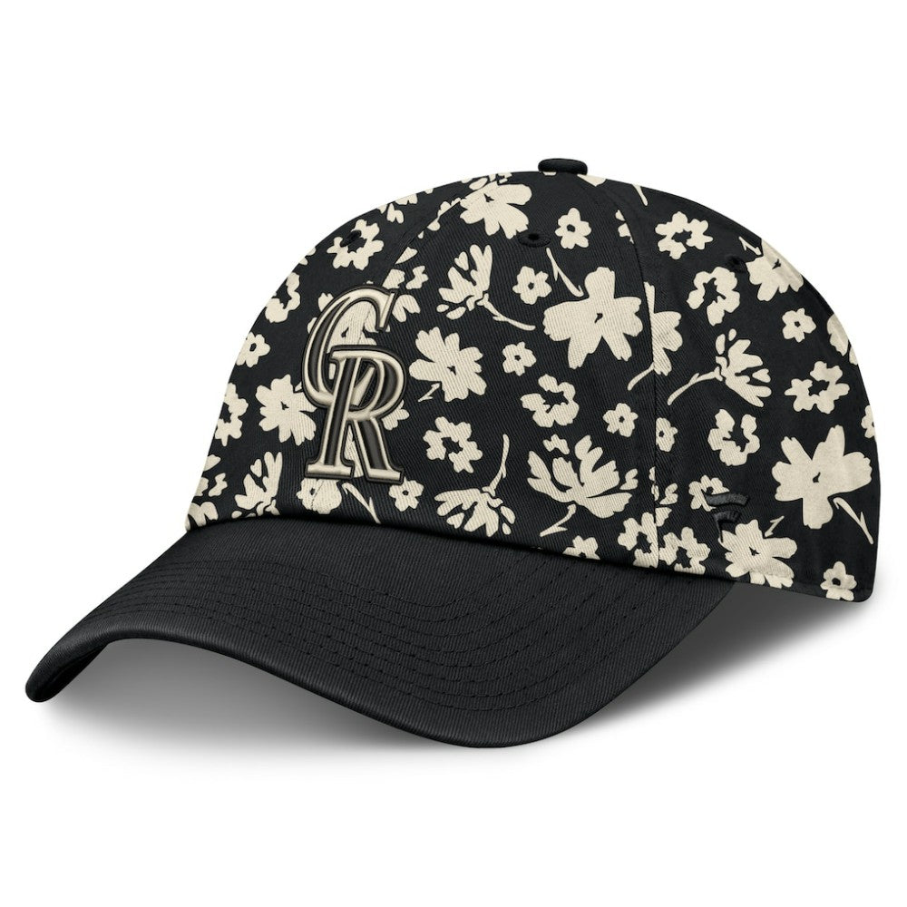 Colorado Rockies Fanatics Women's Blossom Adjustable Hat - Black - Fanatics Sale