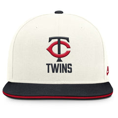 Minnesota Twins Nike Cooperstown Pro Dri-FIT Snapback Hat - Cream/Navy - Nike on Sale