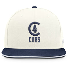 Chicago Cubs Nike Cooperstown Pro Dri-FIT Snapback Hat - Cream/Navy - Nike Sale