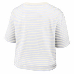 Nike Buffalo Bills Women's Striped Cropped T-Shirt White/Cream