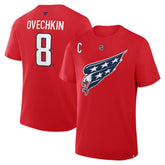 Alexander Ovechkin Washington Capitals Fanatics Authentic Stack Name & Number T-Shirt - Red - NHL 2001569469