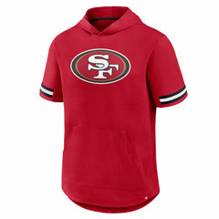 Fanatics San Francisco 49ers Optimal Play Short Sleeve Hooded T-Shirt Scarlet