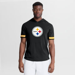 Fanatics Pittsburgh Steelers Optimal Play Short Sleeve Hooded T-Shirt Black