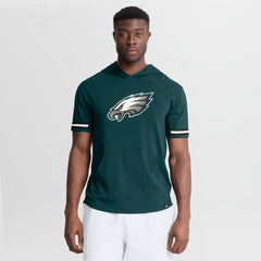 Fanatics Philadelphia Eagles Optimal Play Short Sleeve Hooded T-Shirt Midnight Green