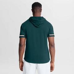 Fanatics Philadelphia Eagles Optimal Play Short Sleeve Hooded T-Shirt Midnight Green