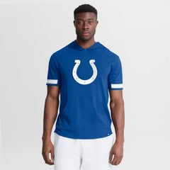 Fanatics Indianapolis Colts Optimal Play Short Sleeve Hooded T-Shirt Royal