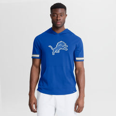 Fanatics Detroit Lions Optimal Play Short Sleeve Hooded T-Shirt Blue
