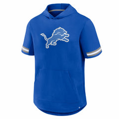 Fanatics Detroit Lions Optimal Play Short Sleeve Hooded T-Shirt Blue