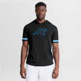 Fanatics Carolina Panthers Optimal Play Short Sleeve Hooded T-Shirt Black