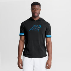 Fanatics Carolina Panthers Optimal Play Short Sleeve Hooded T-Shirt Black