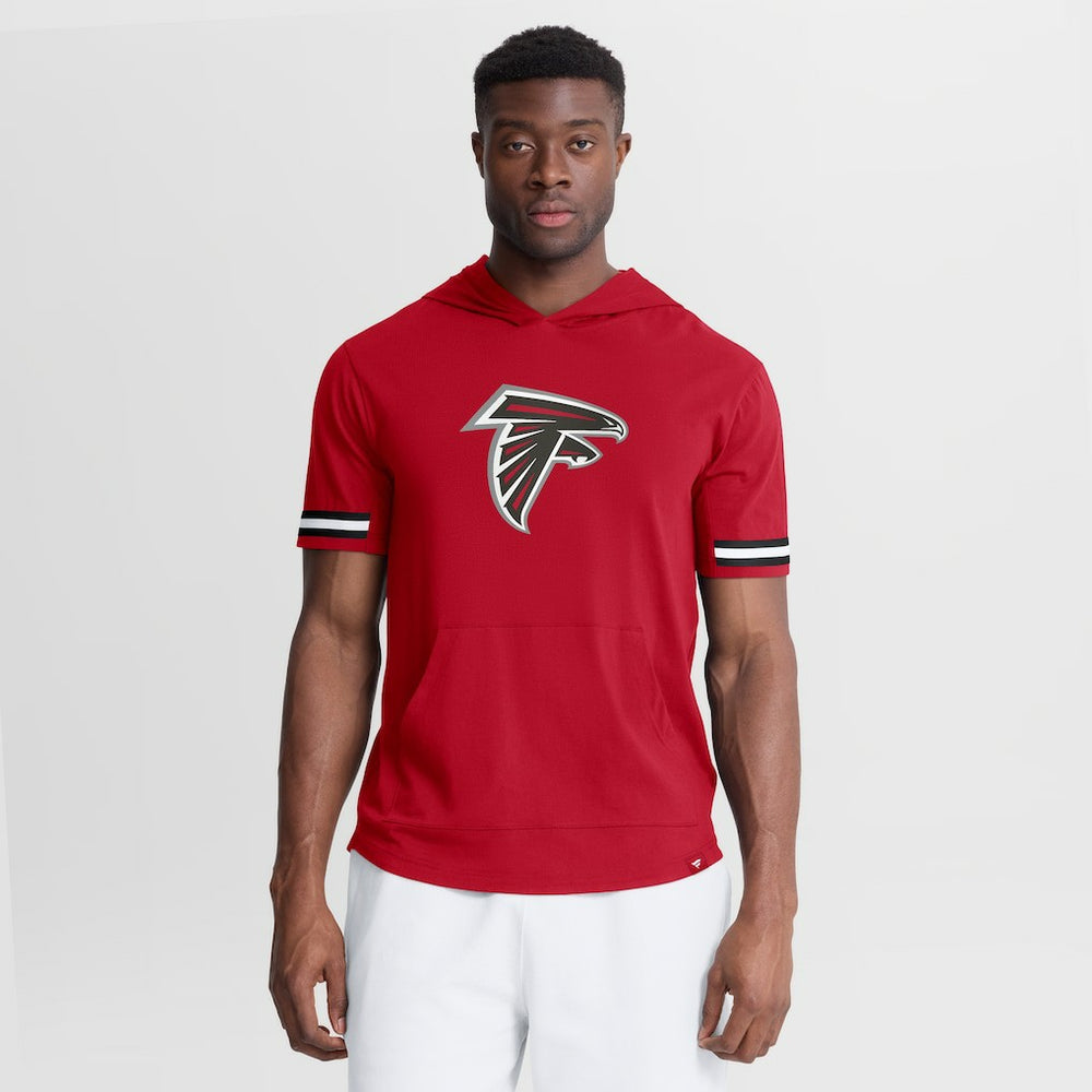 Fanatics Atlanta Falcons Optimal Play Short Sleeve Hooded T-Shirt Red