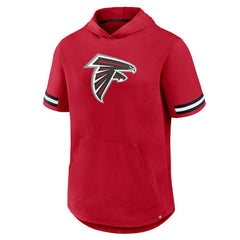 Fanatics Atlanta Falcons Optimal Play Short Sleeve Hooded T-Shirt Red