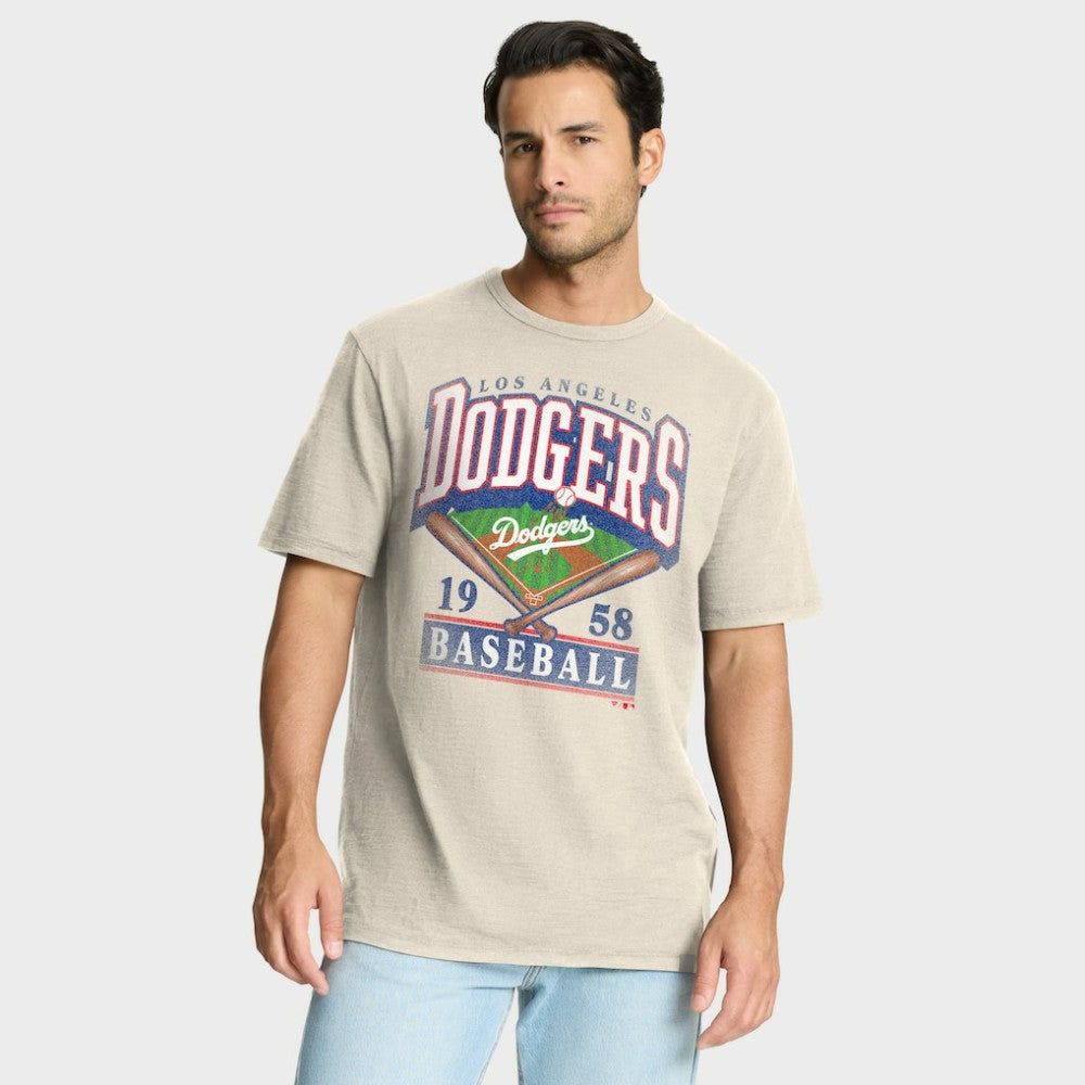 Los Angeles Dodgers Fanatics Stadium Slub T-Shirt - Tan - Fanatics Online
