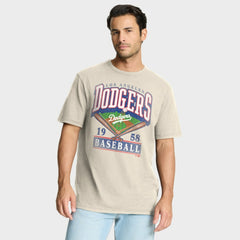 Los Angeles Dodgers Fanatics Stadium Slub T-Shirt - Tan - Fanatics Online