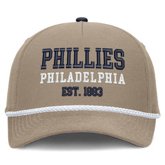 Philadelphia Phillies Nike Father's Day Rope Rise Adjustable Hat - Khaki - Nike Online