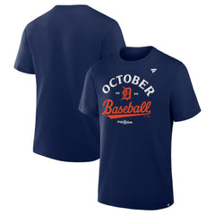 Detroit Tigers Fanatics 2025 MLB Postseason Locker Room T-Shirt - Navy - Fanatics Online