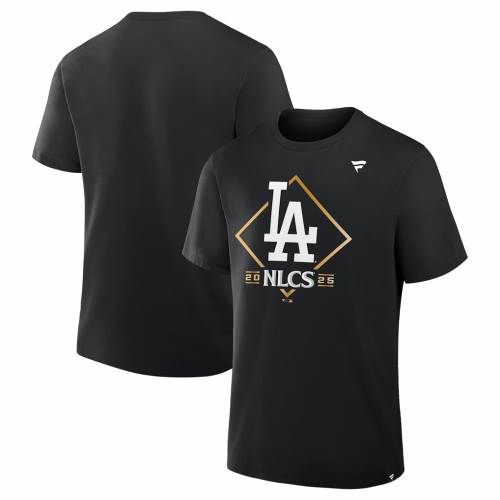 Los Angeles Dodgers Fanatics 2025 National League Division Series Champions Locker Room T-Shirt - Black - Fanatics Online