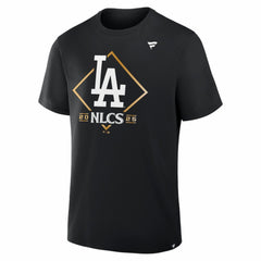 Los Angeles Dodgers Fanatics 2025 National League Division Series Champions Locker Room T-Shirt - Black - Fanatics Online