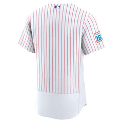 Philadelphia Phillies Nike Home Sponsor Patch Authentic Jersey - White - Nike on Sale