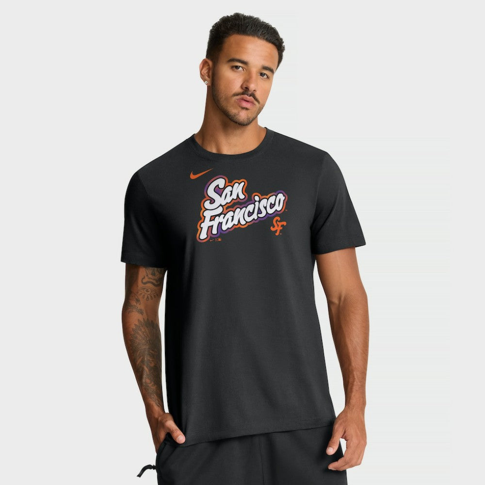San Francisco Giants Nike City Connect Wordmark T-Shirt - Black - Nike Online