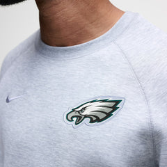 Nike Philadelphia Eagles Tech Fleece Raglan Sweatshirt Heather Gray