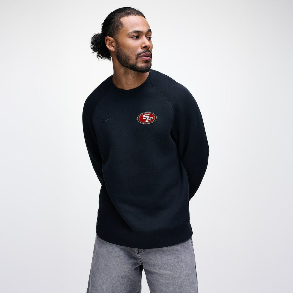 Nike San Francisco 49ers Tech Fleece Raglan Sweatshirt Black