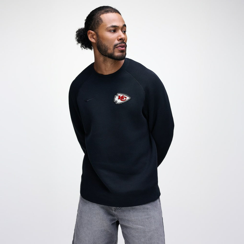 Nike Kansas City Chiefs Tech Fleece Raglan Sweatshirt Black