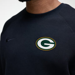 Nike Green Bay Packers Tech Fleece Raglan Sweatshirt Black