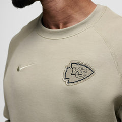 Nike Kansas City Chiefs Tech Fleece Raglan Sweatshirt Olive