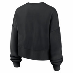Nike New England Patriots Women's Oversized High Hip Legacy Arch Phoenix Fleece Sweatshirt Black